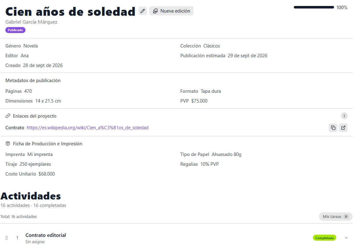 Metadatos y ficha de producción del libro en Trama